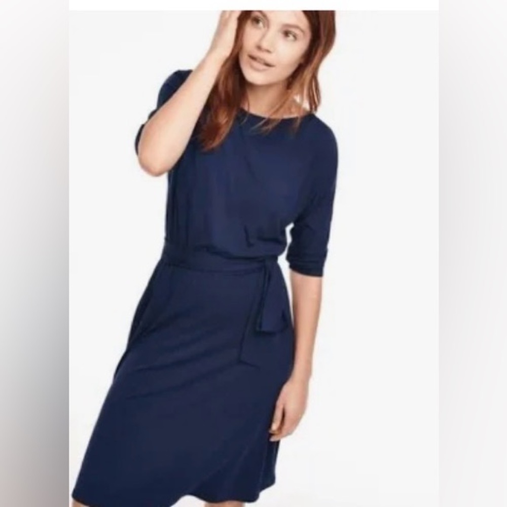Boden Erica Belted Day Midi Dress 4Tall